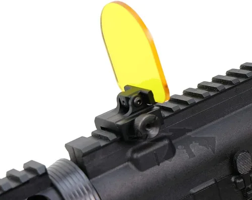 Vista 3 de Airsoft - Protector de miras para lentes abatibles, protector de protección BBS, desmontaje rápido con dos lentes
