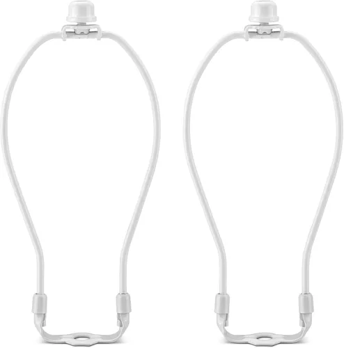 Vista 19 de Kit de soporte de arpa de lámpara de 8 pulgadas con remate y base de sillín desmontable de alta resistencia, juego de 2 accesorios de iluminación