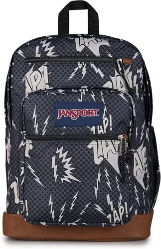 Vista 20 de JanSport Mochila genial con funda para laptop de 15 pulgadas, mochila grande para computadora con 2 compartimentos, correas ergonómicas, Negro