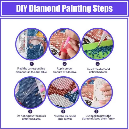 Vista 5 de ajepon Kits de pintura de diamantes de mariposa para adultos, kits de arte de diamantes de mariposa de vidrieras para adultos, kits de arte de gemas