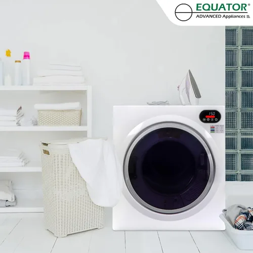 Vista 8 de Equator Secador de sensor ventilado corto ultracompacto 2.6cf/10lb LED Ops 110V/1400W en blanco