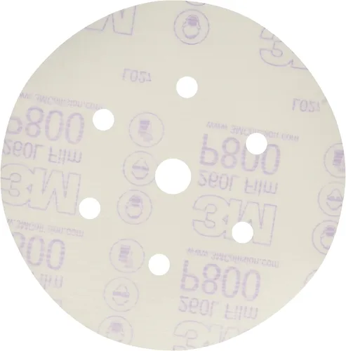 Vista 12 de 3M 17 Hookit - Disco de película para acabado, antipolvo, 6 pulgadas, P8., P600, 3