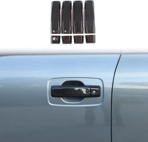 Vista 8 de Cubierta de manija de puerta exterior compatible con Nissan Titan 2016-2023, cubierta protectora de cubierta protectora de cubierta exterior