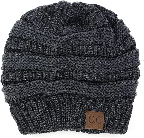 Vista 579 de C.C Trendy Warm Chunky Soft Stretch Cable Knit Beanie