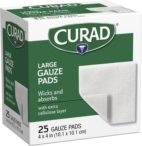Vista 5 de Curad Pro-Gauze - Almohadillas estériles de 4 x 4 pulgadas, 25 unidades (el embalaje puede variar)