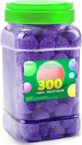 Vista 42 de Eppingwin - 2000 pompones negros, pompones suaves de 1 cm para manualidades, 0.4 pulgadas para proyectos de bricolaje de arte y manualidades (negro)