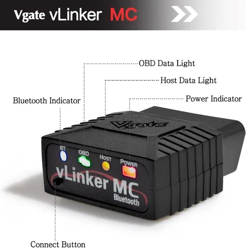 Vista 2 de Vgate vLinker MC Bluetooth OBD2 Escáner de Diagnóstico para Android y Windows