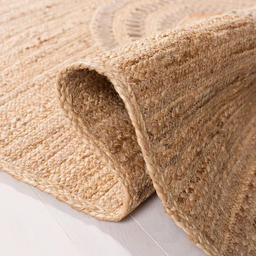 Vista 5 de SAFAVIEH Natural Fiber Collection - Alfombra de pasillo de 2 pies 6 pulgadas x 8 pies, beige, yute bohemio hecho a mano, ideal para zonas de alto