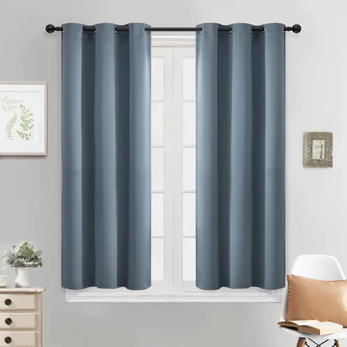 Vista 85 de Yakamok Cortinas opacas para dormitorio, aislamiento térmico, cortinas de oscurecimiento de habitación para sala de estar, juego de 2 paneles