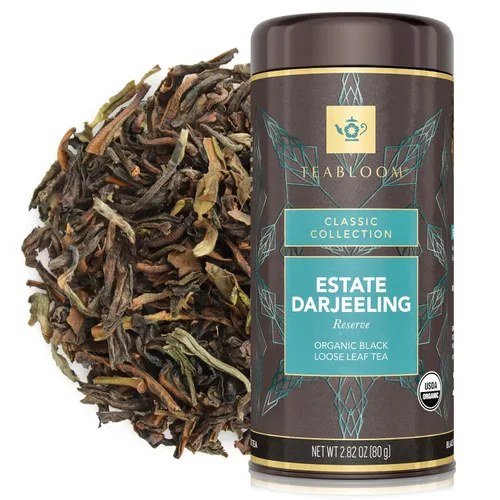 Vista 16 de Teabloom Té negro orgánico afrutado, té de hojas sueltas de cosecha de bayas, certificado orgánico y kosher, mezcla de hojas enteras frescas