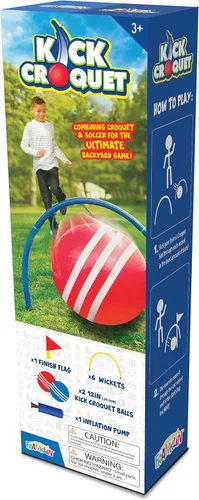 Vista 9 de Franklin Kick Croquet Game Set – Perfecto para niños y adultos – Combina fútbol y croquet – Ideal para jugar al aire libre