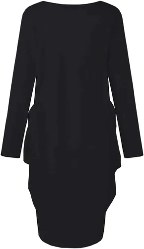 Vista 2 de WbJetr Vestido de manga larga con bolsillo para mujer, tops tipo túnica Afro Brave Blessed