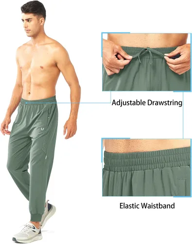 Vista 4 de NORTHYARD Pantalones deportivos para correr para hombre, ligeros, de secado rápido, para gimnasio, deportes activos, entrenamiento en pista