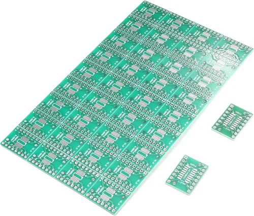 Vista 7 de Fielect SOP4 28P 1.27 / SSOP4 28P 0.65 a DIP Adaptador PCB Convertidor SMD para placas de práctica de soldadura, placas Ardunio, 15