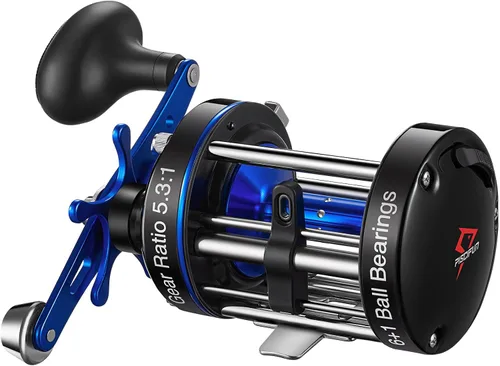 Vista 10 de Piscifun Chaos XS Carrete de Pesca Baitcasting, Carrete Baitcaster Redondo de Cuerpo Metálico Reforzado, Carrete Suave y Potente para Agua Salada