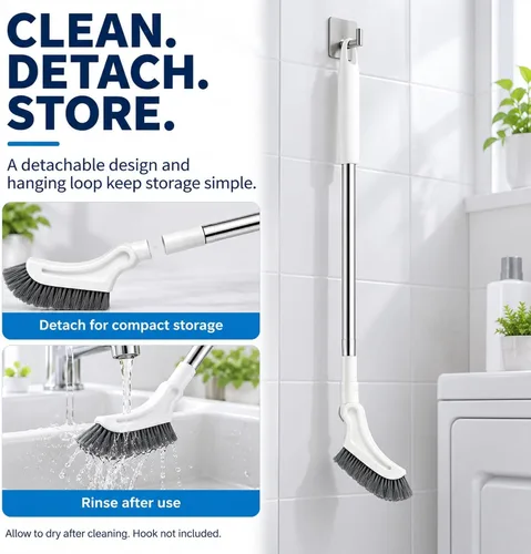 Vista 7 de 2PCS Upgrade Extendable Crevice Cleaning Brush,Scrub Brush with Long Handle