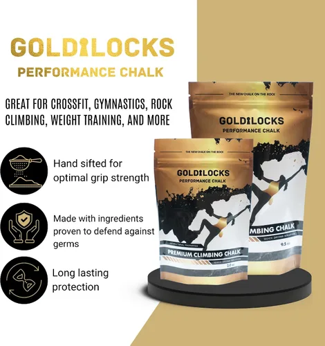 Vista 5 de Goldilocks Chunky Chalk for Rock Climbing, Crossfit, Weight Training, Gymnastics, & More - Parent