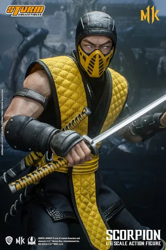 Vista 10 de Storm Collectibles - Mortal Kombat 11 - Figura de acción de Scorpion