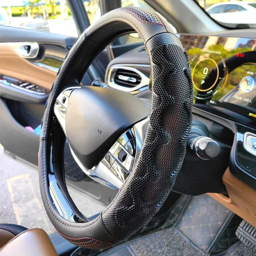 Vista 3 de XHRING Funda para volante para Ford F150 F250 Raptor F250 Super Duty F350 Expedition Accesorios F150 XL XLT Lariat King Ranch Platinum Limited