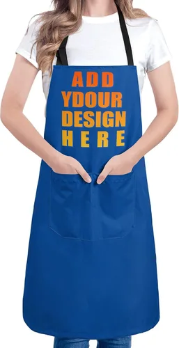 Vista 19 de Apron for Women with 2 Pockets Waterproof Bib for Kitchen Cooking Restaurant BBQ Painting Crafting Salon Nails