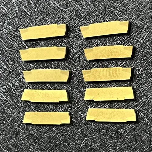 Vista 4 de 10 piezas de insertos de carburo MGMN200, cuchilla de torneado interna indexable apta para MGEHR/MGIVR ranurado portaherramientas de corte