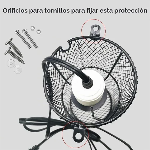 Vista 8 de Kathson - Protector de lámpara de calor para reptiles, antiescaldado