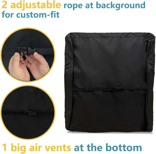 Vista 5 de Bitubi Funda para refrigerador de bebidas, cubierta para refrigerador al aire libre, impermeable, a prueba de polvo, a prueba de sol, 17 pulgadas