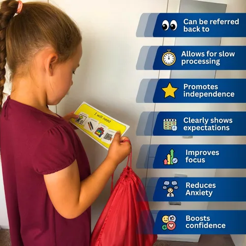 Vista 8 de Empaca tu bolsa, Preparándose el horario visual para niños con autismo