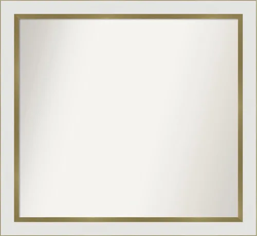 Vista 87 de Amanti Art Espejo personalizado, espejo de baño estrecho Alexandria White Wash, espejo de pared o espejo de tocador de baño sobre el fregadero