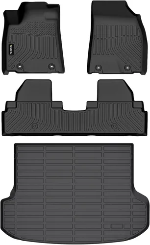 Vista 50 de Tapetes de piso para todo clima y forro de carga con respaldo para Chevrolet Suburban de 7 asientos 2021-2025 / GMC Yukon XL de 7 asientos