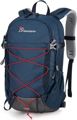 Vista 14 de MOUNTAINTOP Mochila de senderismo de 18L, mochila ligera para exteriores Negro-18L