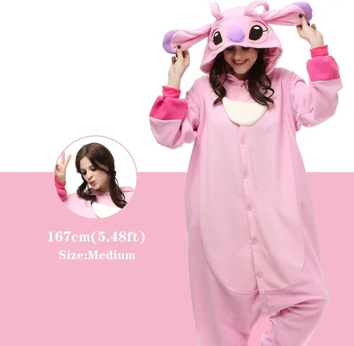 Vista 2 de NAITOKE Adults Animal Onesie Halloween Costumes Cosplay Pajamas