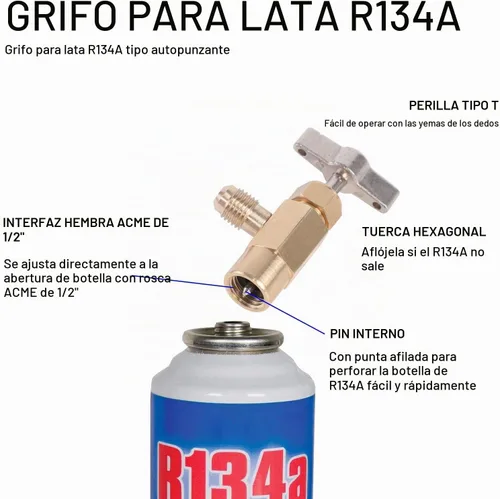 Vista 8 de JIFETOR 3 vías AC Manifold Gauge Set para el hogar auto de carga R404A