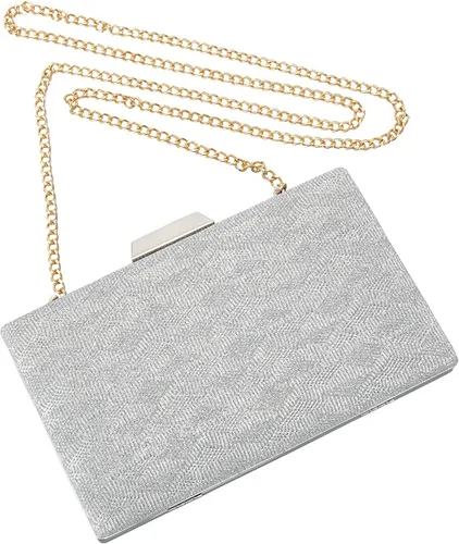 Vista 5 de Bolso de mano dorado para mujer, bolso de noche dorado para boda, fiesta, novia, graduación, hombro, bolso de mano dorado