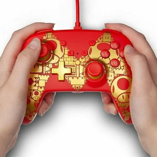 Vista 2 de PowerA Enhanced Wired Controller for Nintendo Switch - Golden M