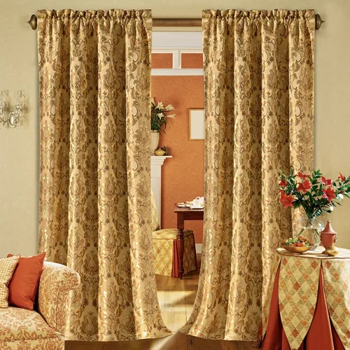 Vista 20 de Loom and Mill Cortinas negras de lujo para dormitorio, juego de 2 paneles Negro