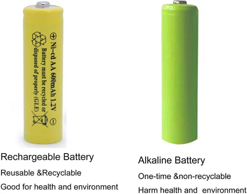 Vista 8 de XUNTU Ni-CD AA 1.2V 800mAh batería recargable Combo con AA Ni-CD 1.2V 600mAh baterías para luces solares
