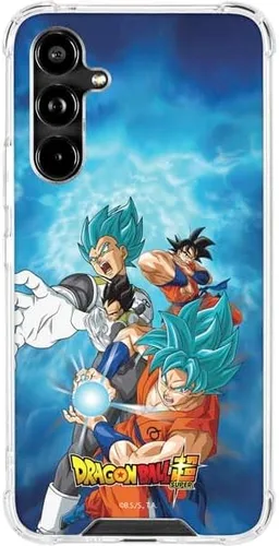 Vista 6 de Skinit Funda transparente compatible con Galaxy A54 5G, diseño oficial de Dragon Ball Super Goku Negro - DBZSPR04