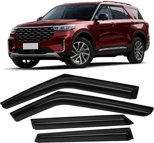 Vista 59 de Canvcle 4Runner - Protectores de lluvia – Viseras de ventana para Toyota 4Runner 2010-2024, deflectores de viento de ventana lateral con cinta