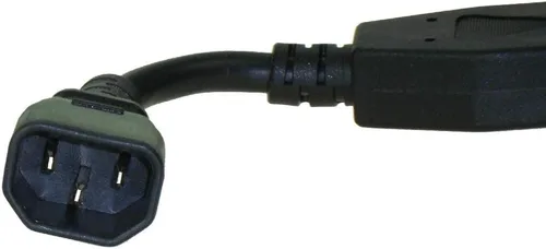 Vista 5 de SF Cable, Cable de alimentación divisor de 3 pies IEC 60320 C14 a NEMA 5-15R x 2 SJT 16 AWG 13A/125V