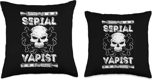 Vista 3 de Vape Vapor E-Smoker Serial Vapist E-Cigarette Vaping - Almohada (18 x 18 pulgadas), multicolor