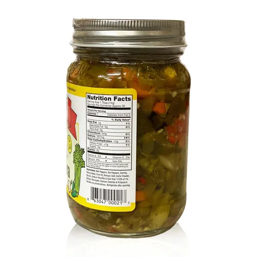 Vista 2 de SOUTHSIDE SMITTI'S - GIARDINIERA ESTILO ITALIANO - MEDIANO - 16 oz - Los mejores pimientos Giardiniera estilo Chicago - Receta original Southside