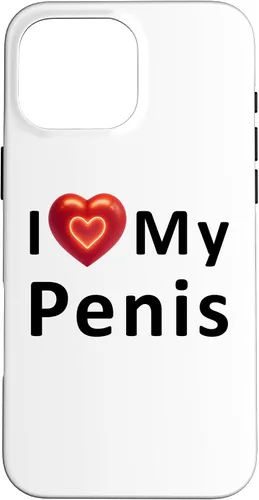 Vista 19 de Funda para iPhone 16 I Love My Penis I Heart My Penis para el día de San Valentín