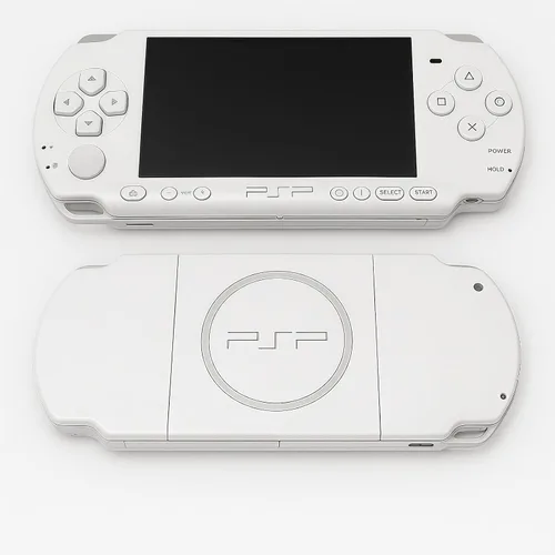 Vista 2 de Piegricdiat Playstation Portable 3000 Series Handheld Gaming Console System, Retro Arcade Mini PSP Handheld (RED, 128GB)