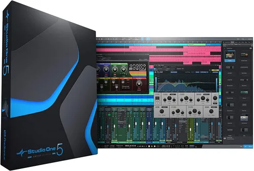 Vista 4 de PreSonus AudioBox 96 interfaz de audio (azul o negro) paquete completo con paquete de software Studio One Artist con monitores Bluetooth Eris 3.5 BT