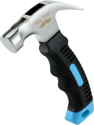Vista 11 de Mr. Pen - Martillo de camping de 8 onzas color marrón - Martillo de uñas, pequeño y ancho, con punta de clavo, magnético, pequeño martillo de uñas