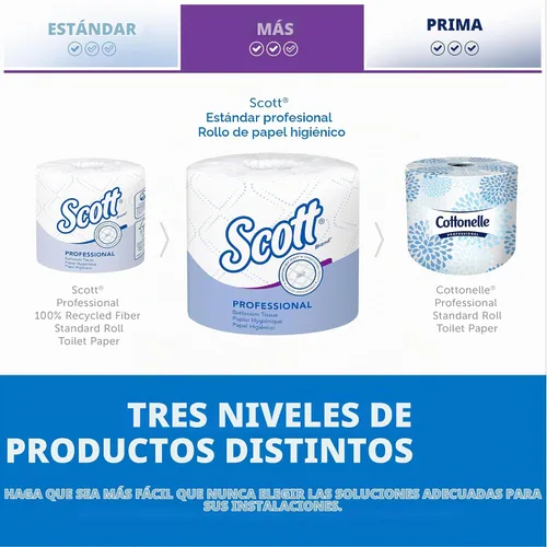 Vista 12 de Kimberly-Clark Scott Papel higiénico, rollo estándar de dos capas, Blanco, 11000