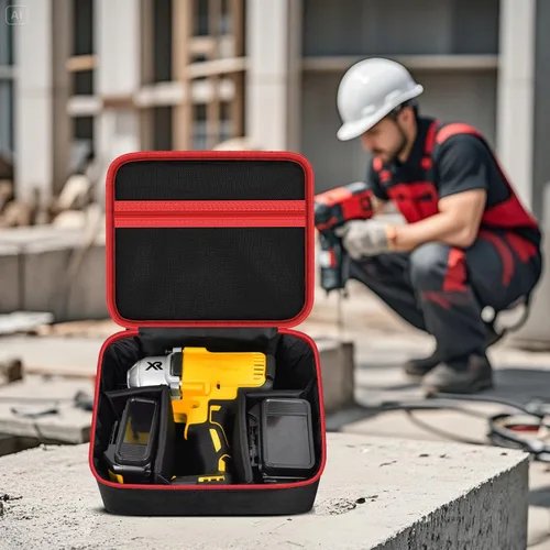 Vista 4 de Funda para conductor de impacto compatible con DEWALT 20V MAX XR DCF787D1 DCF845B DCF900B DCF961B DCF891B DCF899B DCF900P1, soporte de carrito