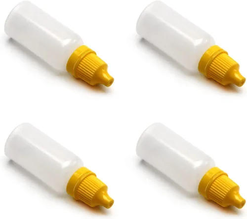 Vista 7 de Othmro 20 botellas de plástico de polietileno de 0.5 onzas, botellas cuentagotas de ojo de laboratorio de 0.0 fl oz, botellas con gotero líquido