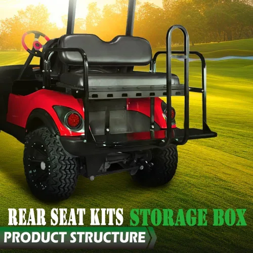 Vista 9 de Storage Cooler & Storage Box Insert Compatible with GTW MACH3 Rear Seat Kits Except Club Car Ds Models